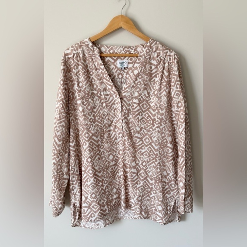 NWOT HIHO 100% LINEN TUNIC‎ SIZE SMALL